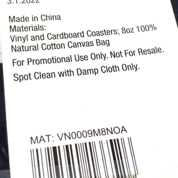 VANS Family Coasters Faux Leather Checkerboard White Black Set Bag VN0009M8NOA - Picture 6 of 7